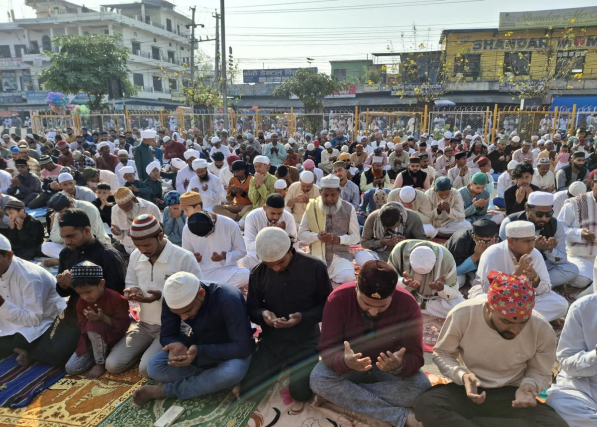 नेपालगञ्जमा धुमधामले ईद पर्व मनाइयो