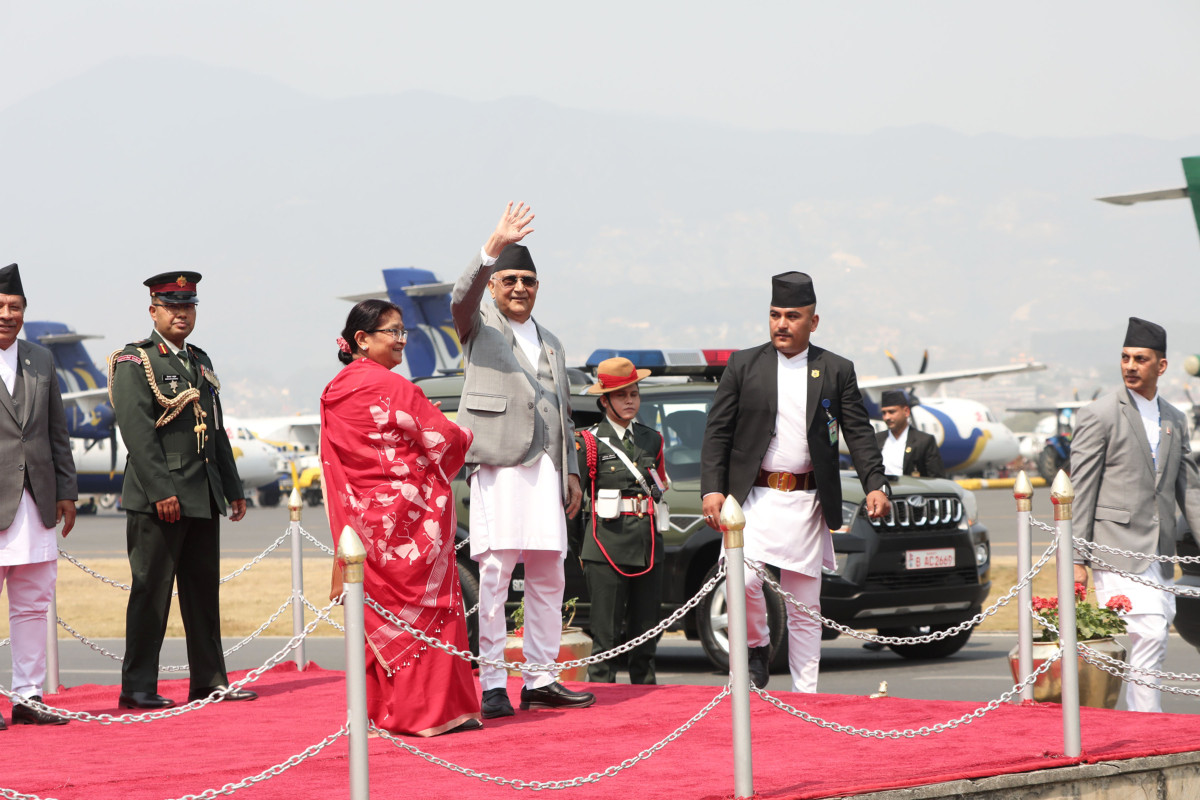 प्रधानमन्त्री ओली थाइल्याण्ड प्रस्थान (फोटोफिचर)