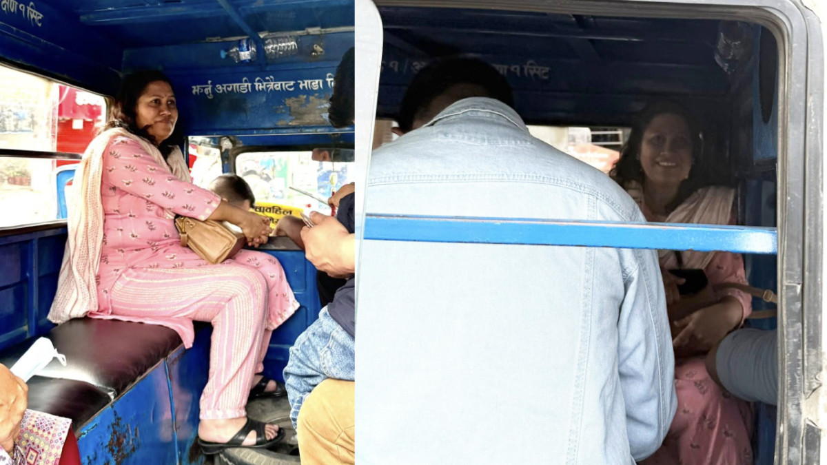 टेम्पोमा भेटिइन् निवर्तमान शिक्षामन्त्री विद्या भट्टराई