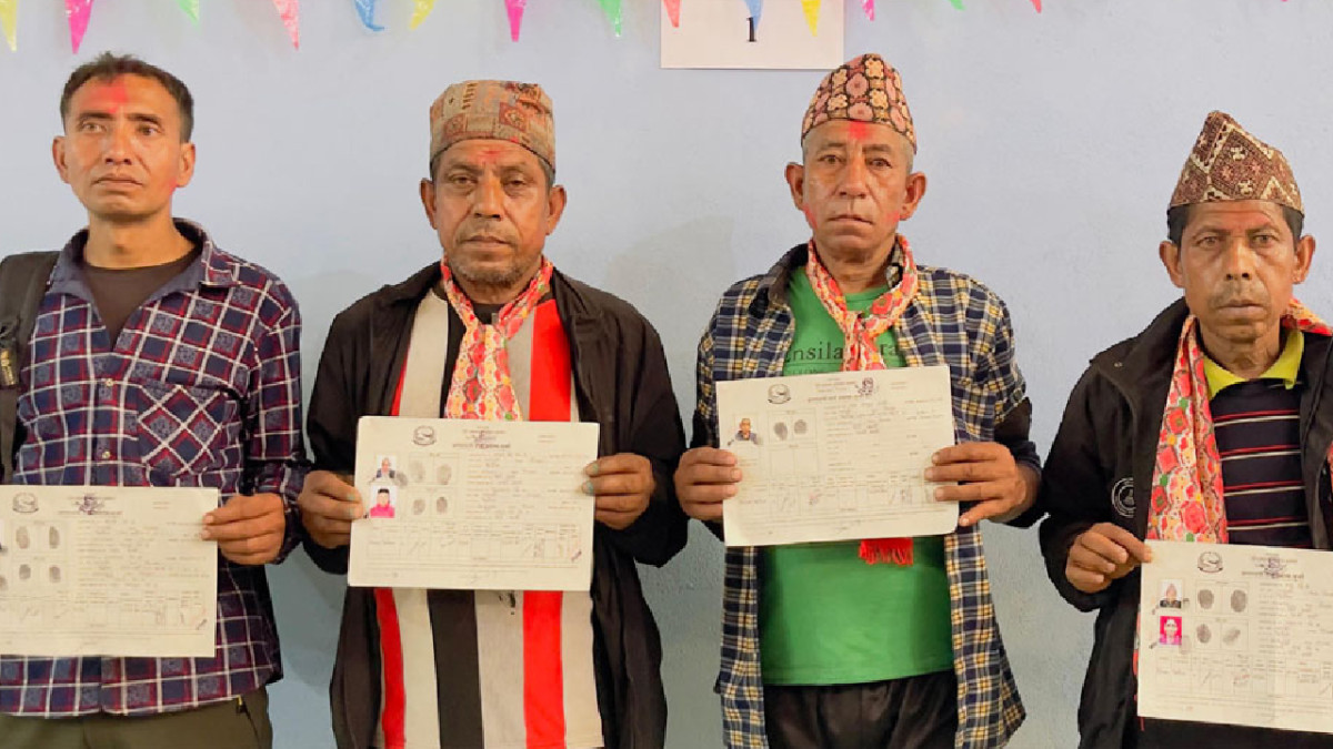 Land Titles Handed Over to Landless Dalit Families in Gorkha
