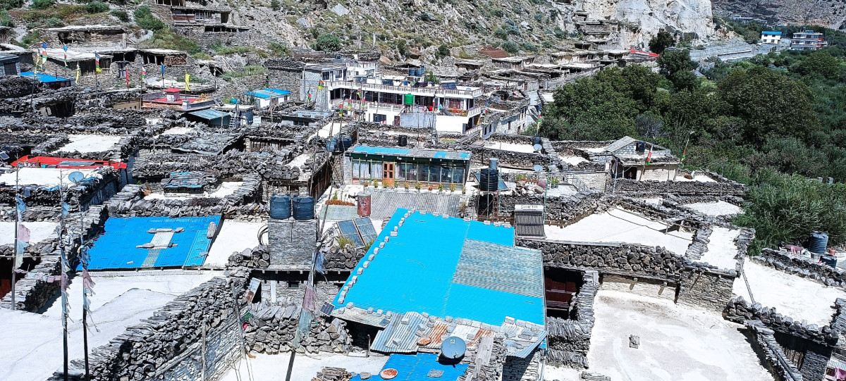 मुस्ताङको घरपझोङमा अवस्थित मार्फा गाउँ