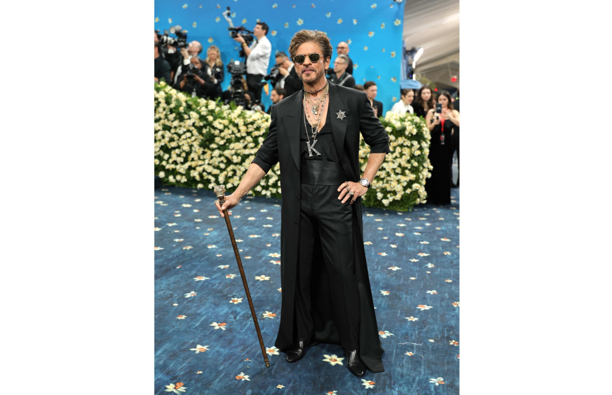 Shah Rukh Khan Attends 2025 Met Gala Celebrating "Superfine: Tailoring Black Style"