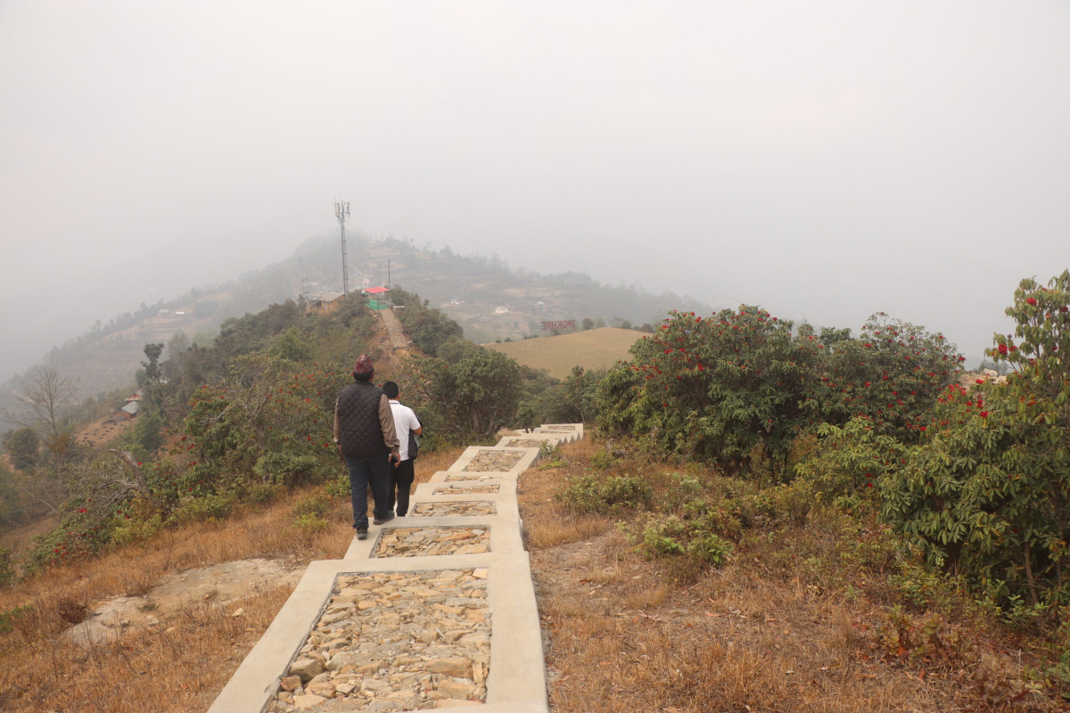 Dagbung Trekking Route Emerges as Popular Tourist Destination in Bhojpur