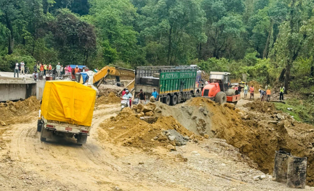 दाउन्ने सडक एकतर्फी खुल्यो, कान्ति लोकपथ पनि सञ्चालनमा