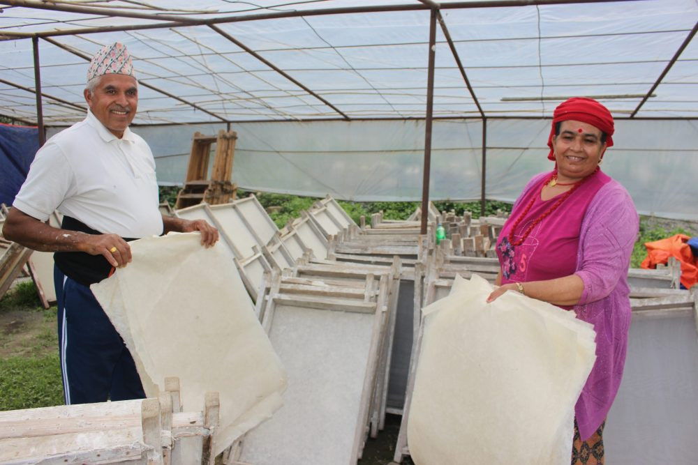 हाते कागज उद्योगमा रमाउँदै सेवा निवृत्त शिक्षक मोतिराज गौतम(भिडियो)
