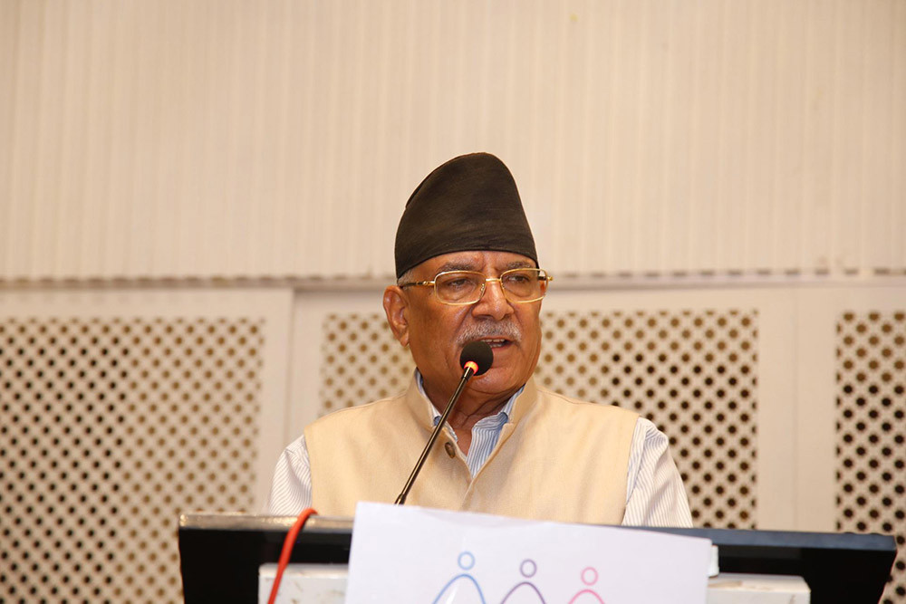 श्रमिक र उत्पीडित वर्गको जीवन व्यवहारमा परिवर्तन नआएसम्म हाम्रो अभियान रोकिँदैन:  प्रचण्ड