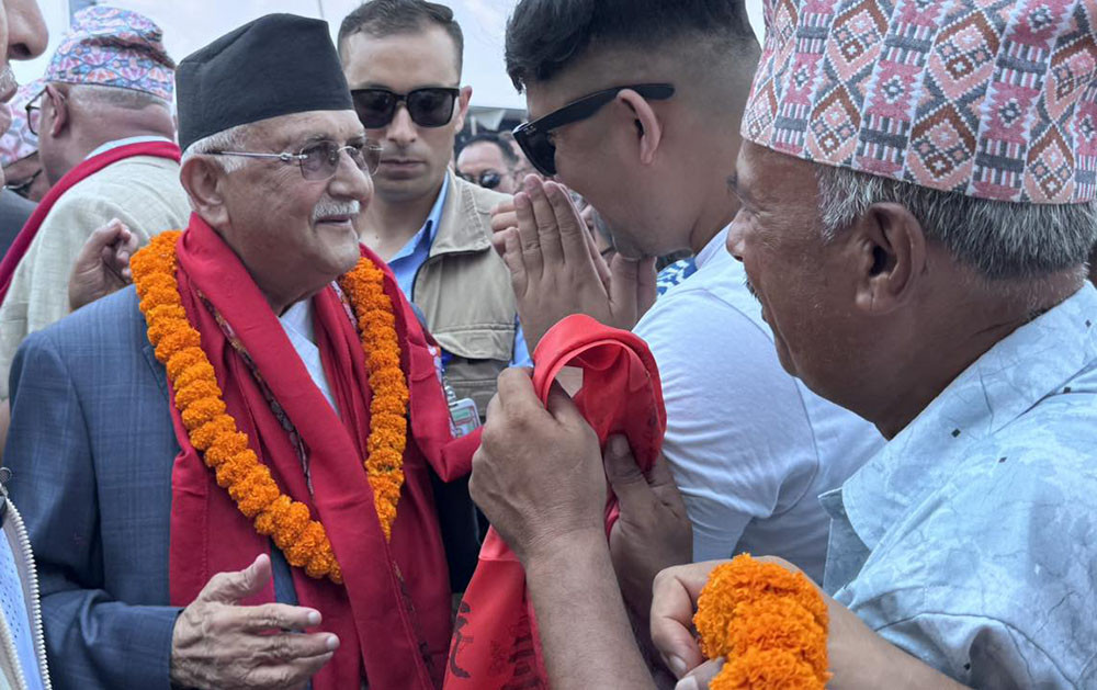प्रधानमन्त्री ओली गृहजिल्ला झापामा