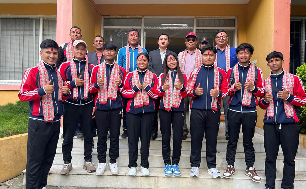 आईएसटीएएफ विश्व च्याम्पियनसिपमा सहभागी हुने टिमको बिदाई