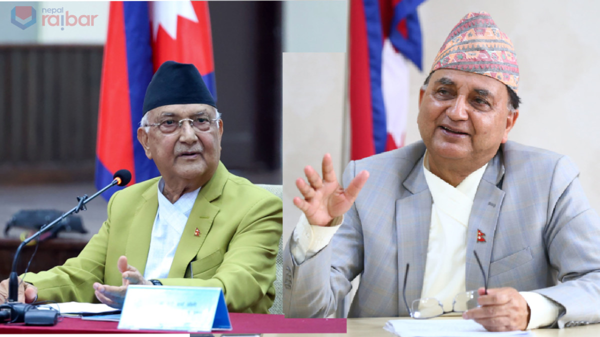ओलीलाई ईश्वरको प्रश्न : म नभए पार्टी चल्दैन, देश रहँदैन जस्तो कुरा किन गर्नुहुन्छ ?