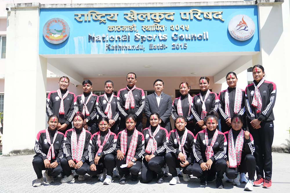 दोश्रो महिला कबड्डी विश्वकपमा सहभागी हुने खेलाडीको बिदाई