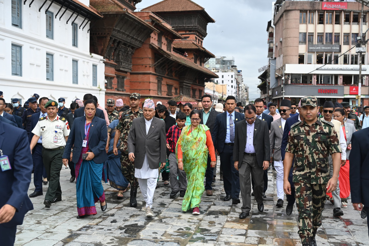 राष्ट्रपतिद्वारा वसन्तपुर क्षेत्रमा रहेका सम्पदाहरुको अवलोकन (फोटोफिचर)